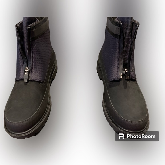 Timberland Heritage 6 in Front Zip Boot Black Nubian Size 9 - Picture 3 of 7